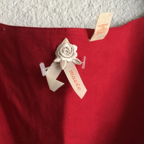 Anthropologie Red cocktail dress - Picture 2 of 6